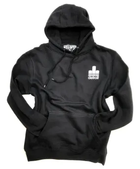 313 Detroit Renaissance Trefoil Black Pullover Hoodie, Unisex