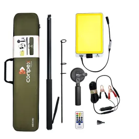 3M Portable Telescopic LED Flood Light for Fishing,  Camping and Site Work - with Remote Control