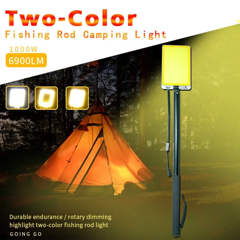 3M Portable Telescopic LED Flood Light for Fishing,  Camping and Site Work - with Remote Control