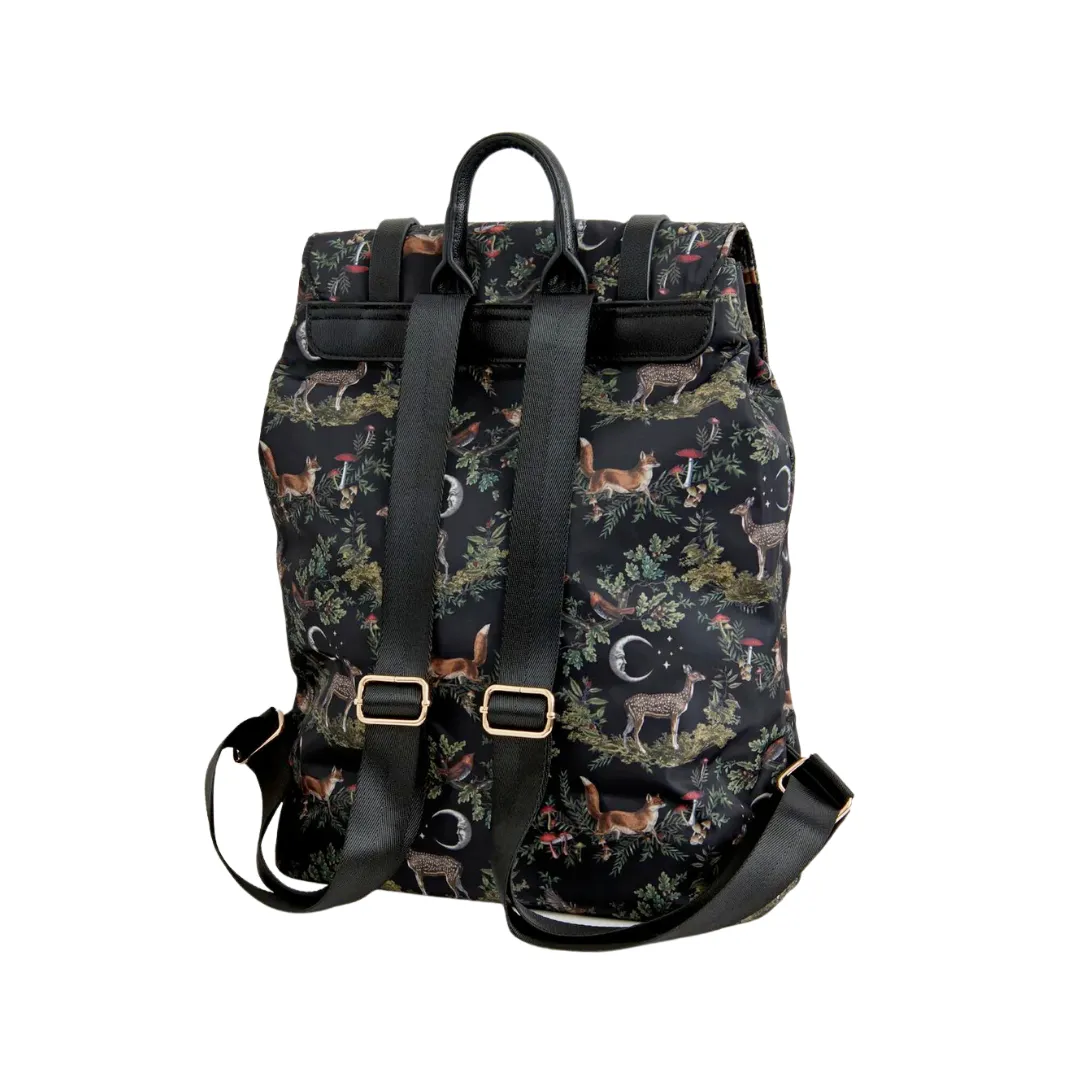 A Night's Tale Woodland Backpack in Midnight