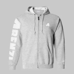 Abenzi Signature Mens Hoodie Grey & White