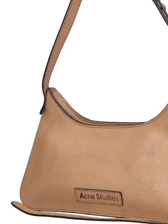 Acne Studios   Crackled leather shoulder bag 