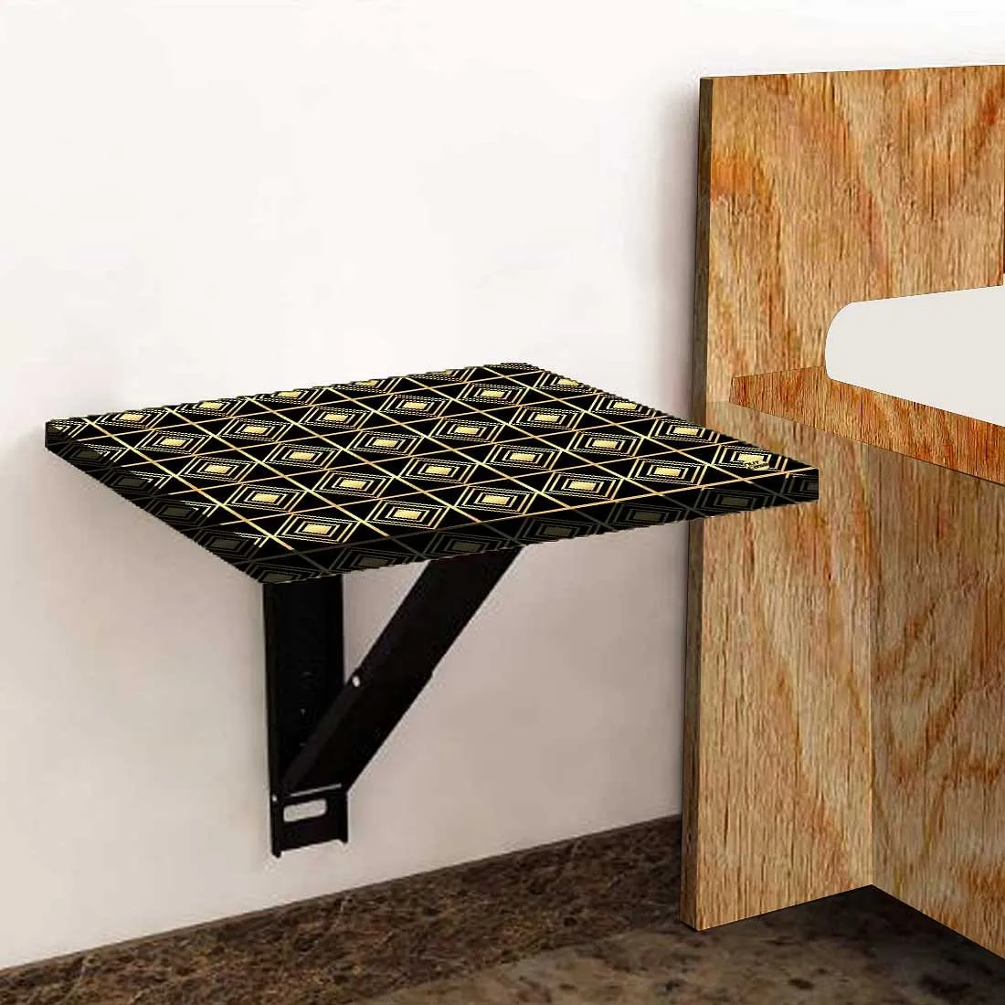 Bedside Table Folding Wall - Diamond Pattern