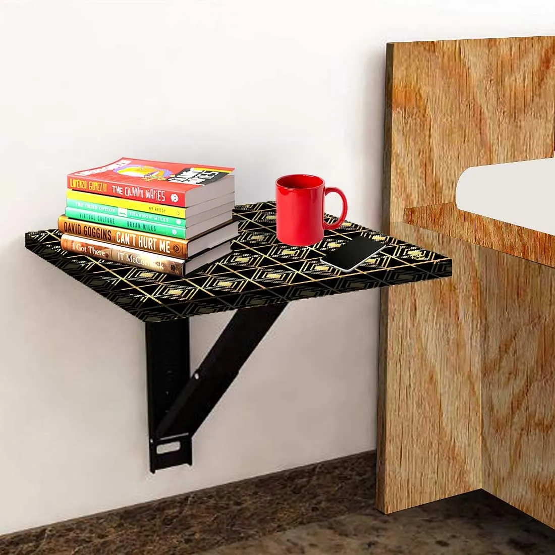 Bedside Table Folding Wall - Diamond Pattern