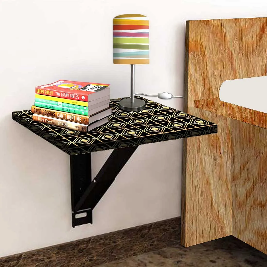 Bedside Table Folding Wall - Diamond Pattern