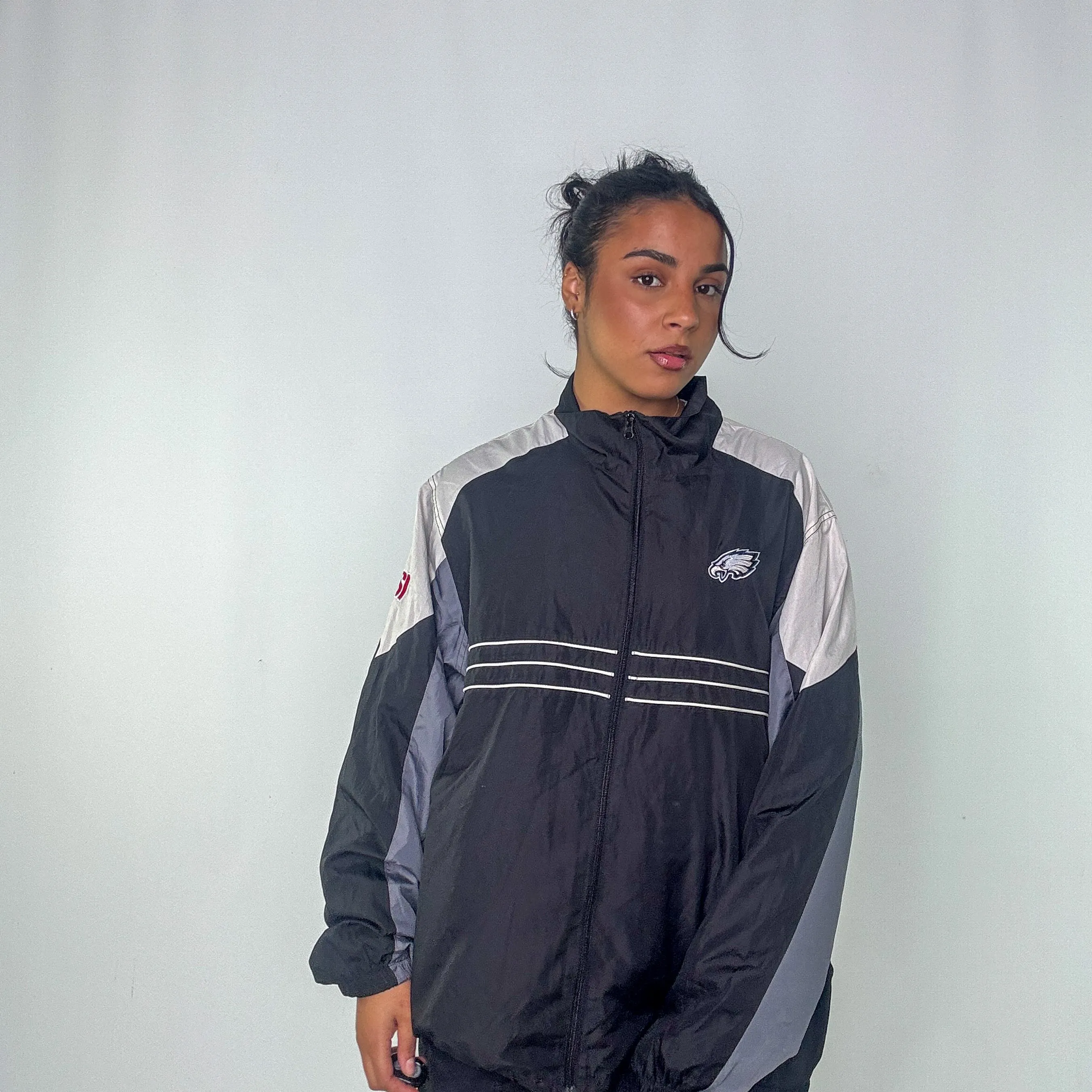 Black y2ks Reebok Track Jacket (L)