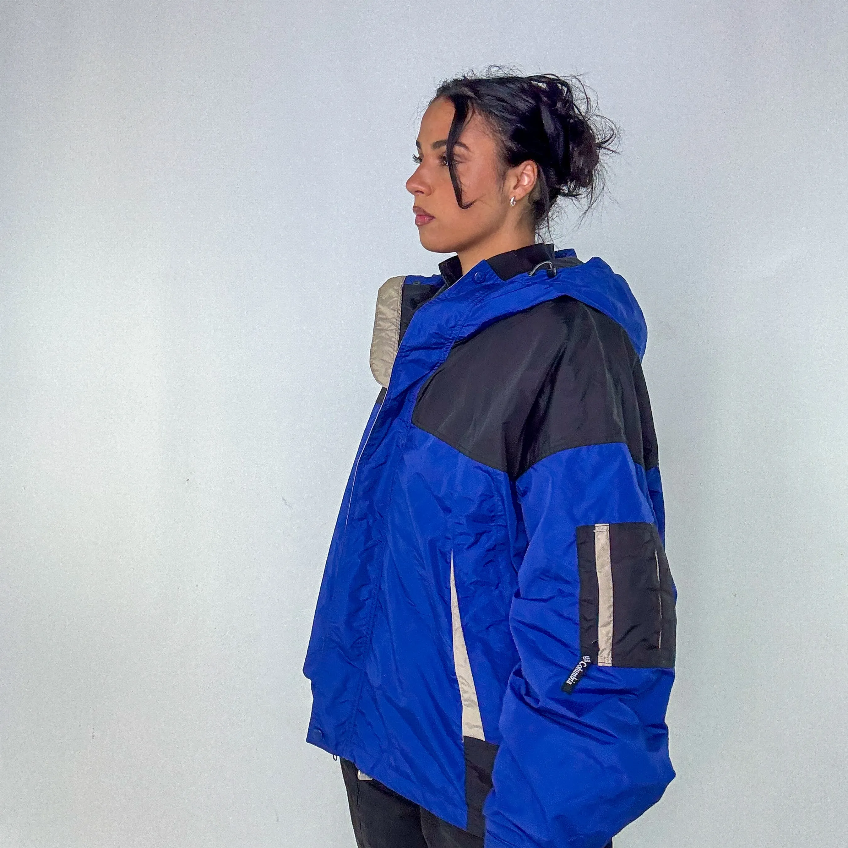 Blue 90s Columbia Sportswear Rain Jacket (XL)