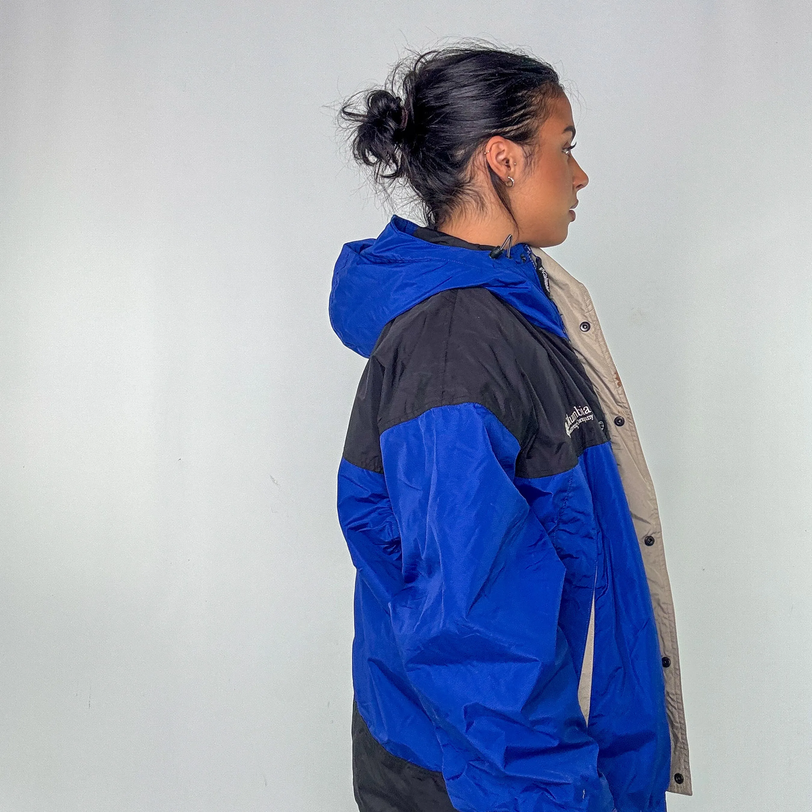 Blue 90s Columbia Sportswear Rain Jacket (XL)