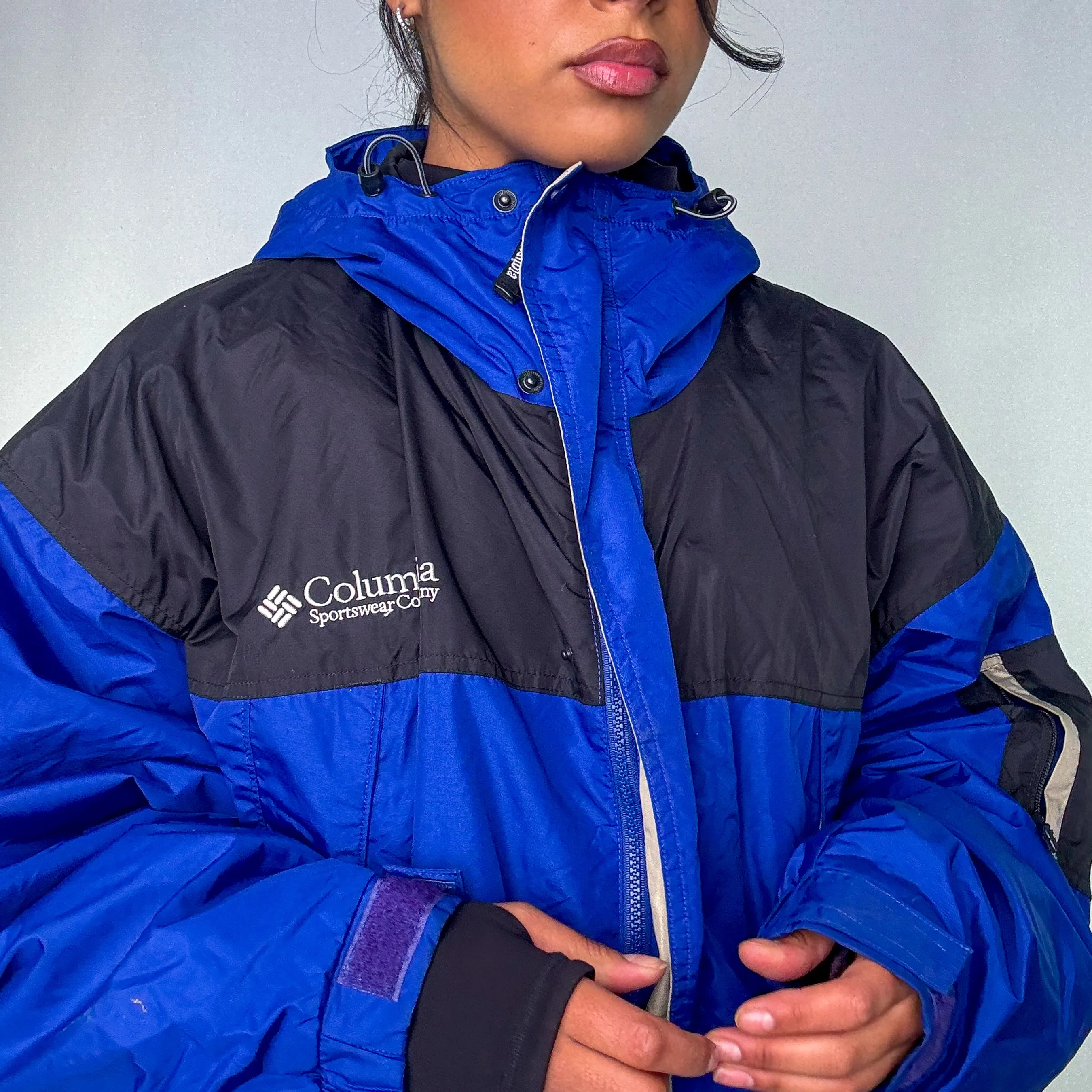 Blue 90s Columbia Sportswear Rain Jacket (XL)