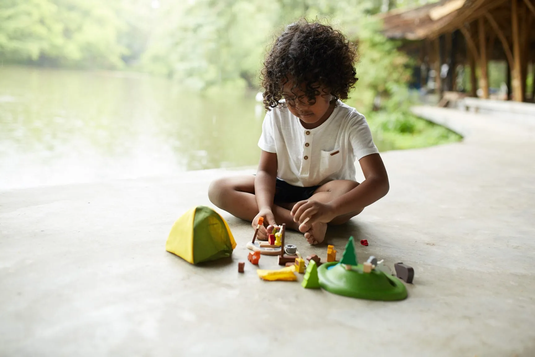 Camping Wooden Play Set from PlanToys