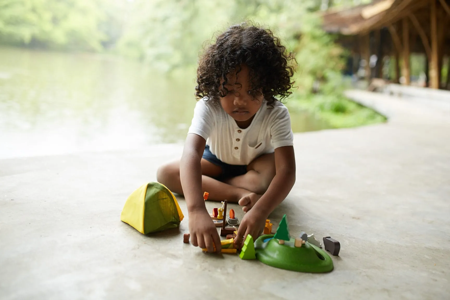 Camping Wooden Play Set from PlanToys