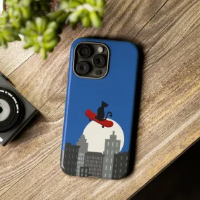 Cat on skateboard Phone Case