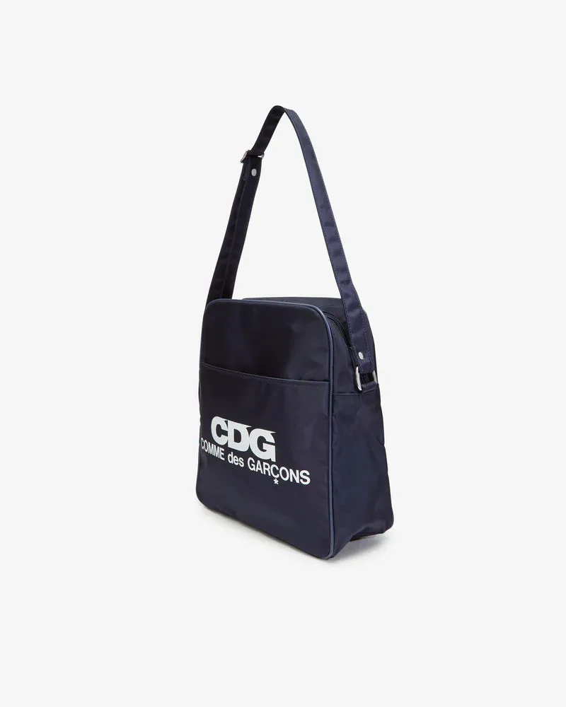 CDG  Large Shoulder Bag Navy 