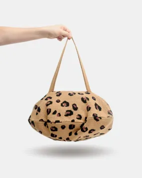 Cheetah Pita Bag in Camel