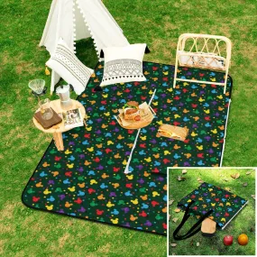 Christmas Lights Zipper Picnic Mat