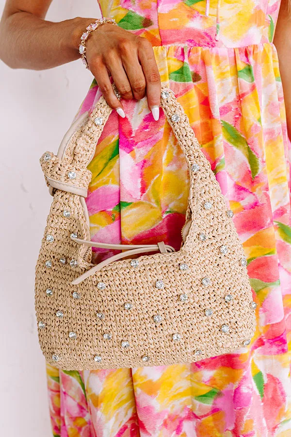 Coastal Cruise Rhinestone Embellished Tote