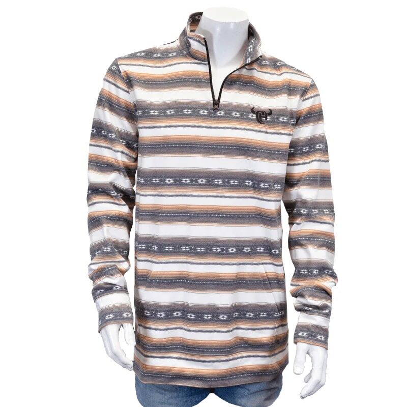 Cowboy Hardware Men's Serape Cadet Pullover in Brown