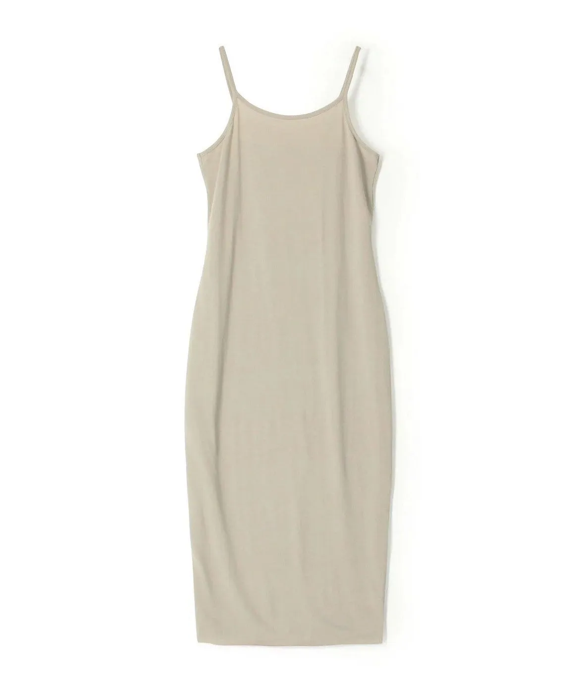 Crepe Matte Jersey Tank Dress-Mineral