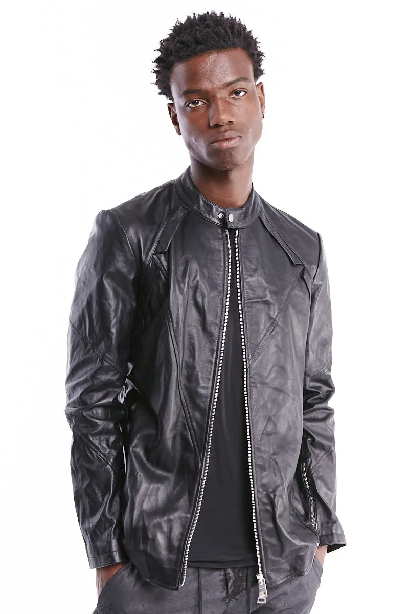 CRUMPLED LEATHER JACKET