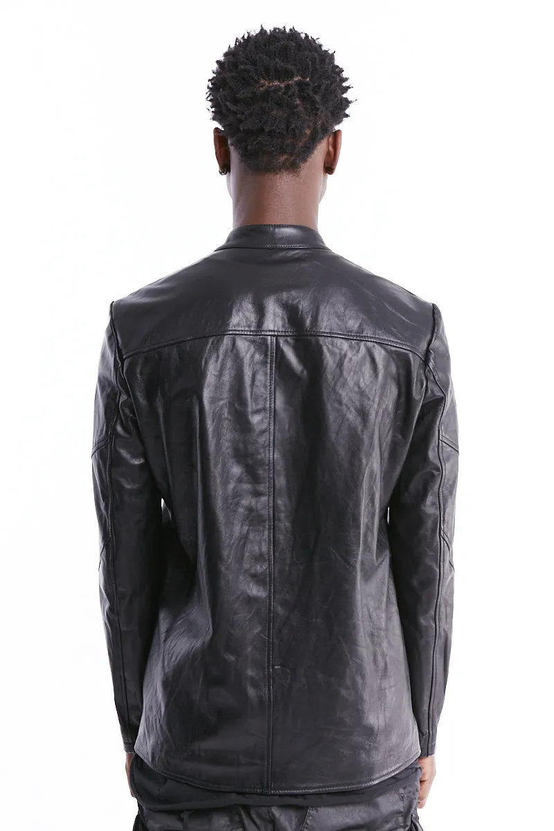 CRUMPLED LEATHER JACKET