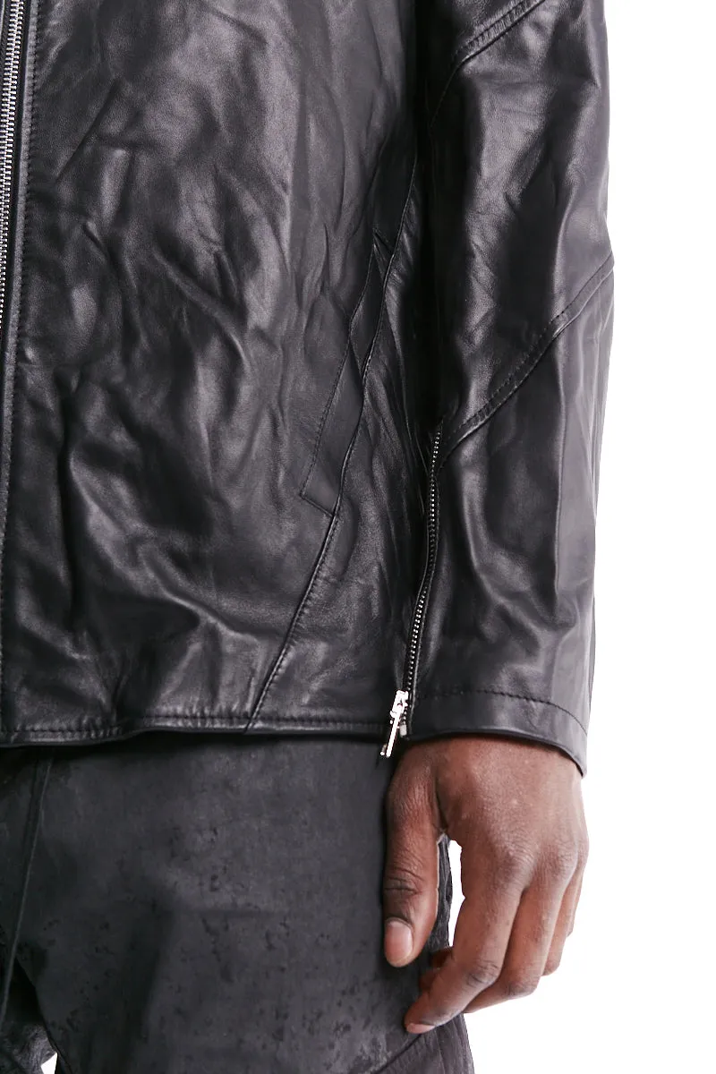 CRUMPLED LEATHER JACKET