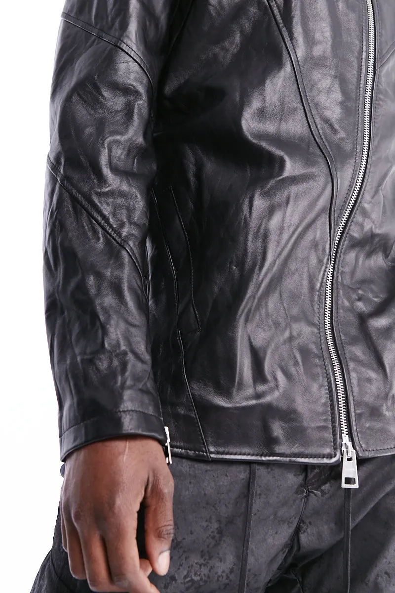 CRUMPLED LEATHER JACKET