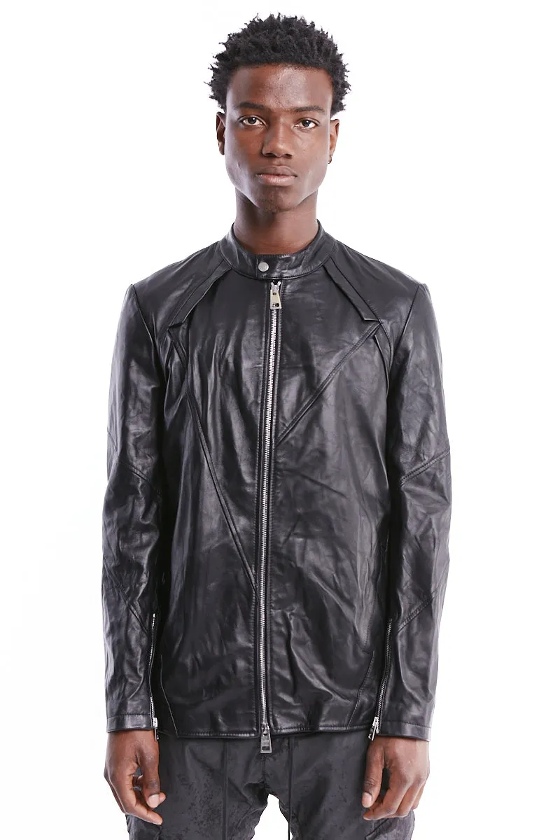 CRUMPLED LEATHER JACKET