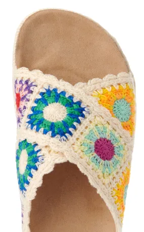 Dirty Laundry by Chinese Laundry Women's Tacoma Natural Crochet Slide Sandals