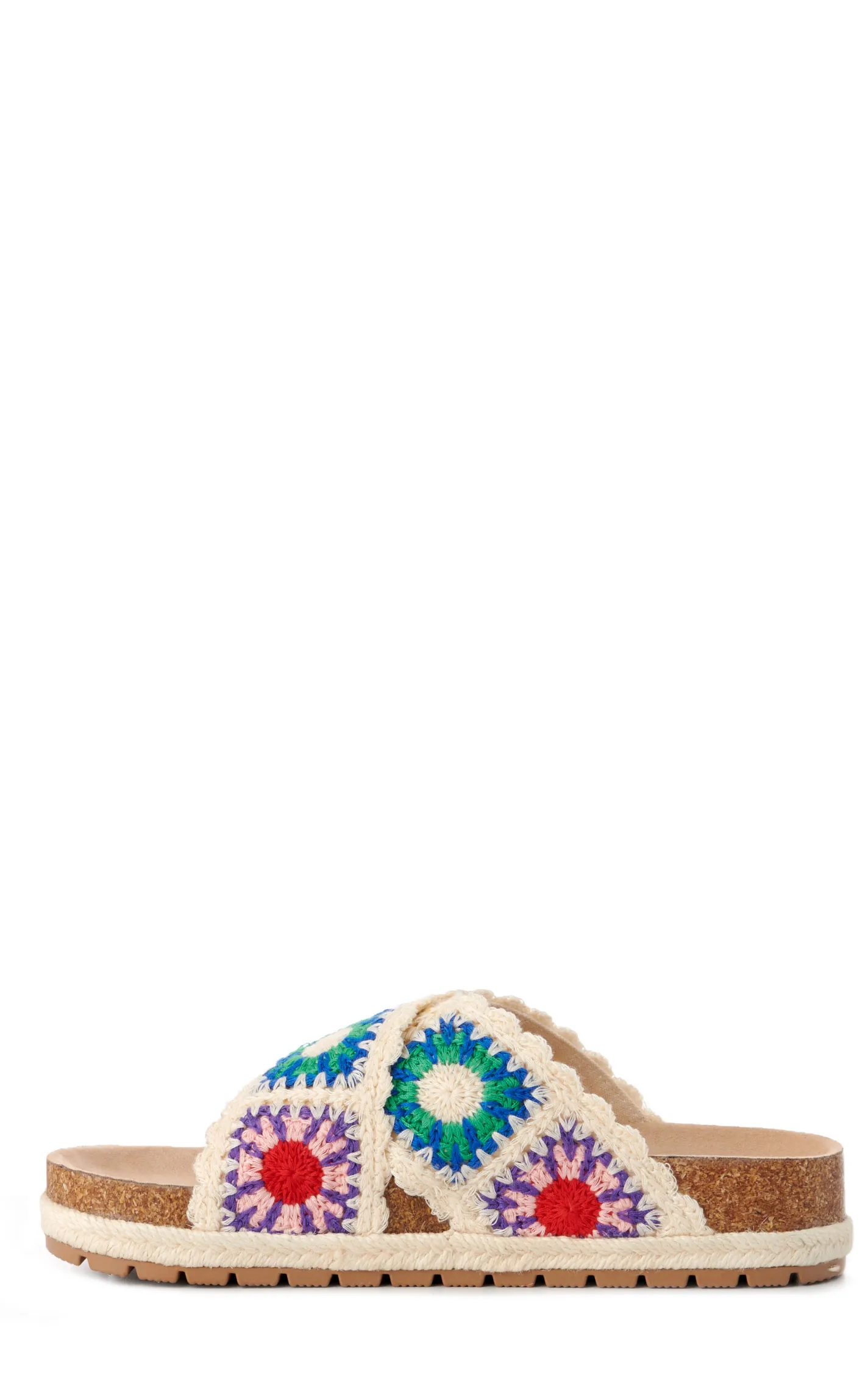 Dirty Laundry by Chinese Laundry Women's Tacoma Natural Crochet Slide Sandals