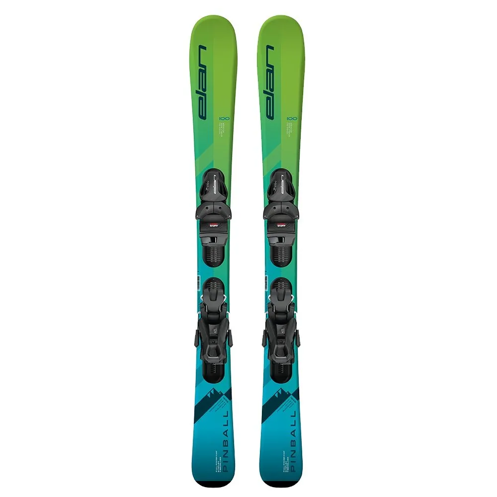 Elan Pinball Team Ski System with EL 7.5 GW Ski Bindings (Kids')