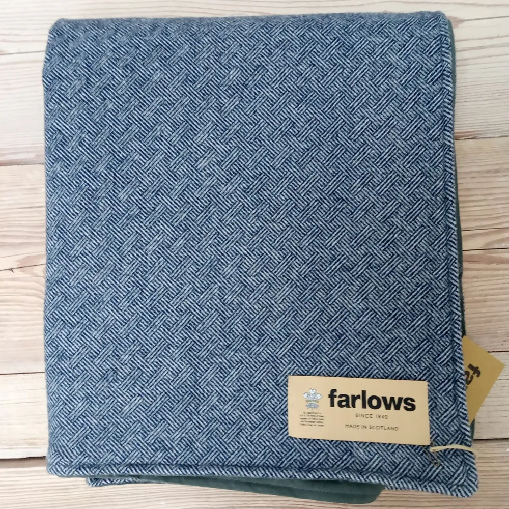 Farlows Lambswool and Waxed Cotton Picnic Blanket