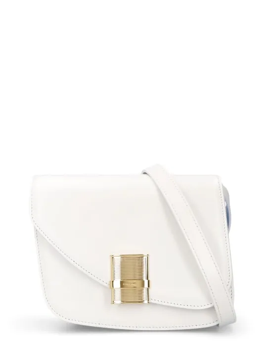 Ferragamo   Small Fiamma leather shoulder bag 