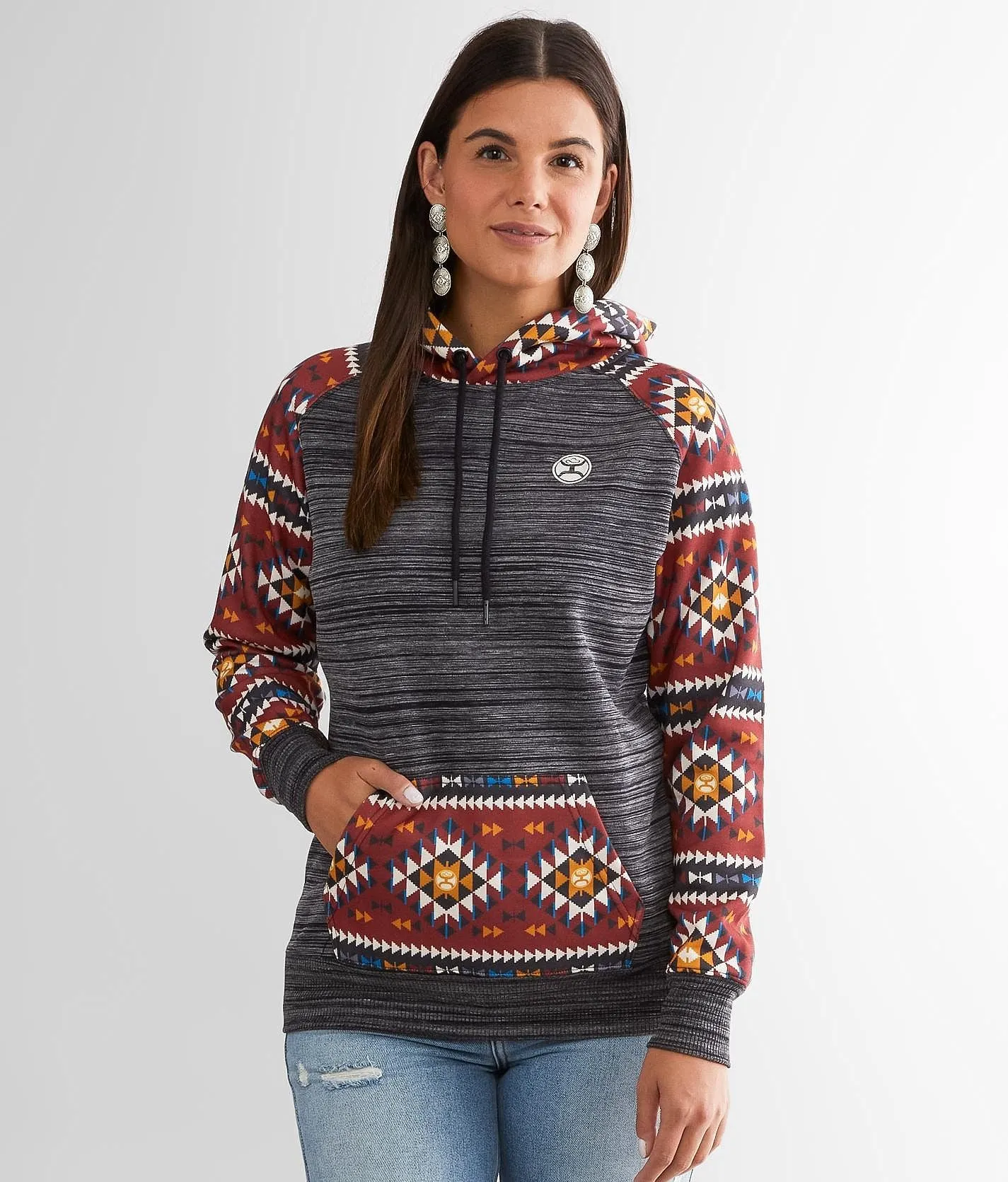 Final Sale  Hooey Summit Charcoal Women's Hoodie