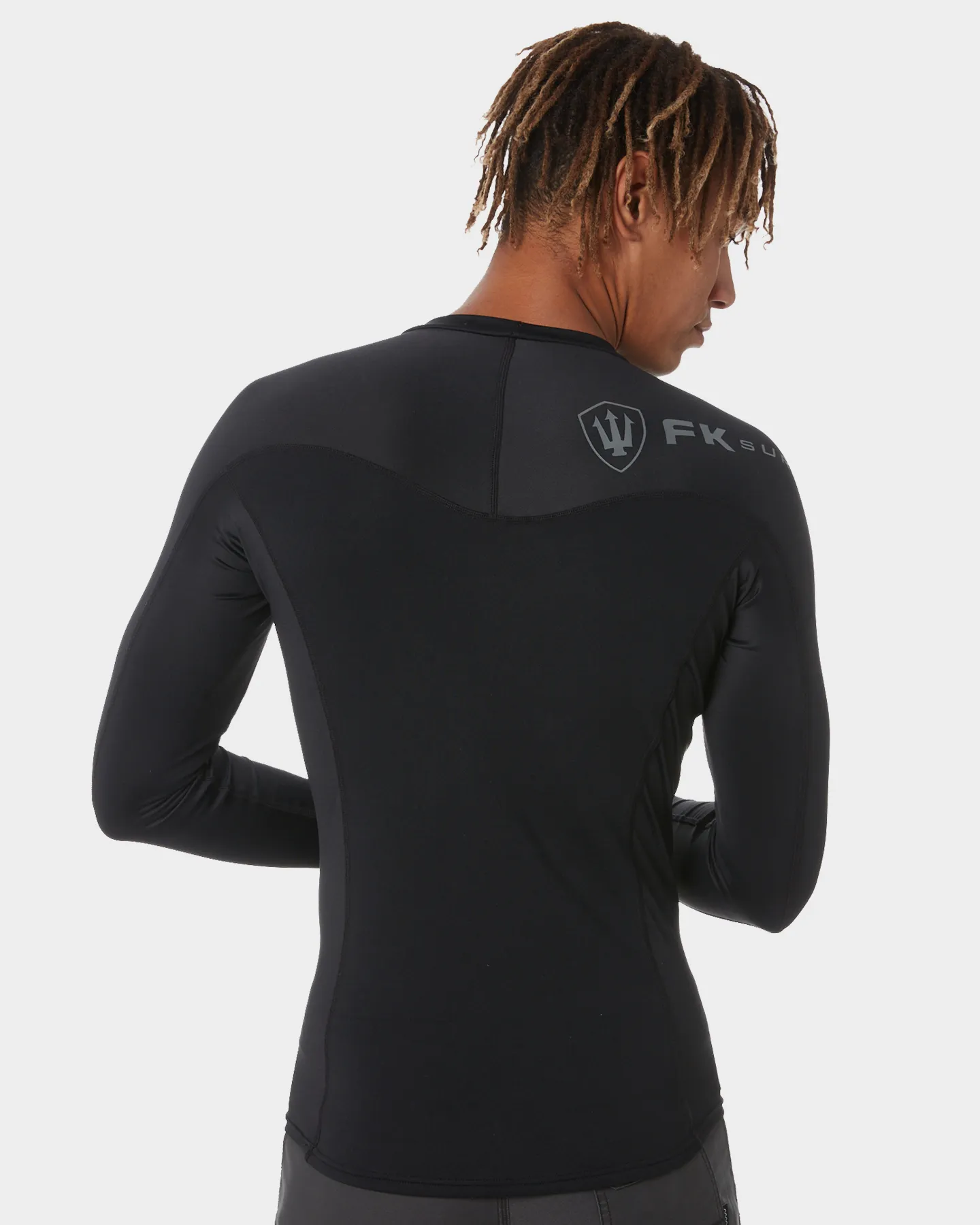 Fk Surf Mens Neo Lycra Ls Wetsuit Jacket - Black | SurfStitch