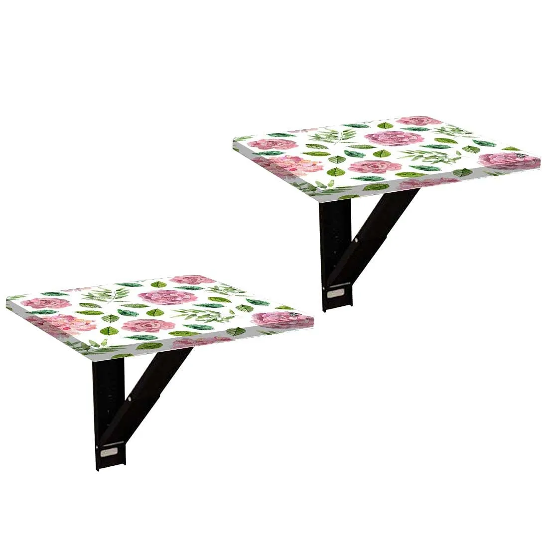 Folding Wall Mount Bedside Table - Floral Designer