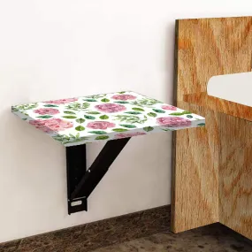 Folding Wall Mount Bedside Table - Floral Designer