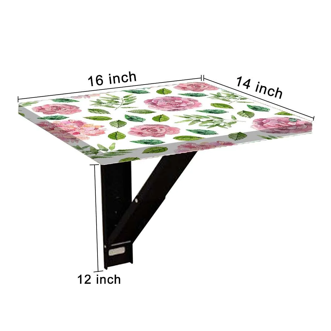 Folding Wall Mount Bedside Table - Floral Designer