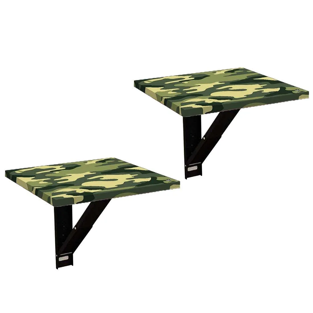 Folding Wall Mounted End Table For Bedroom    - Army Camouflage