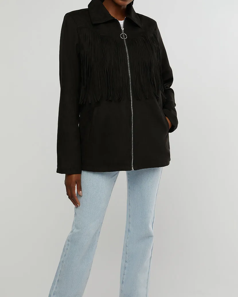 Fringe Jacket | Black