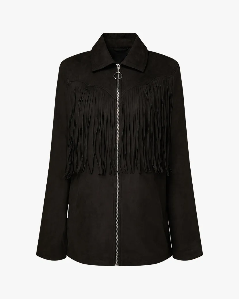 Fringe Jacket | Black