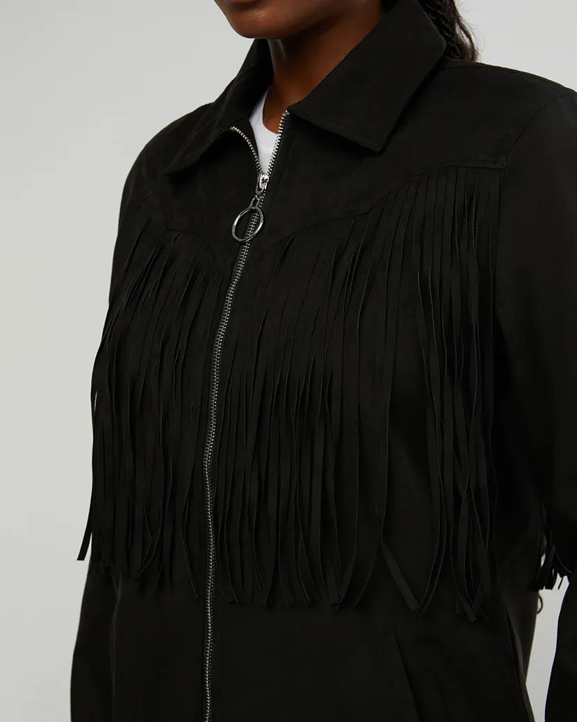 Fringe Jacket | Black