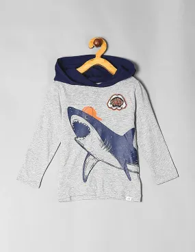 GAP Boys Grey Graphic Hoodie T-Shirt