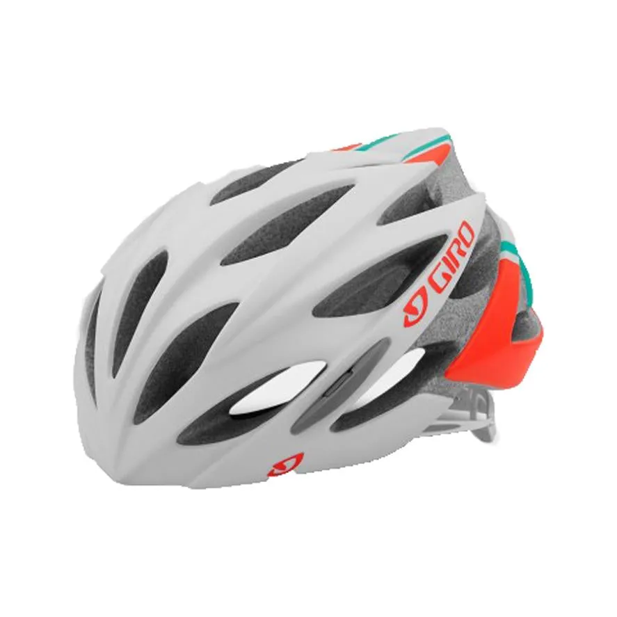 Giro Sonnet Road Helmet - Womens - Matt White-Turquoise-Vermillion