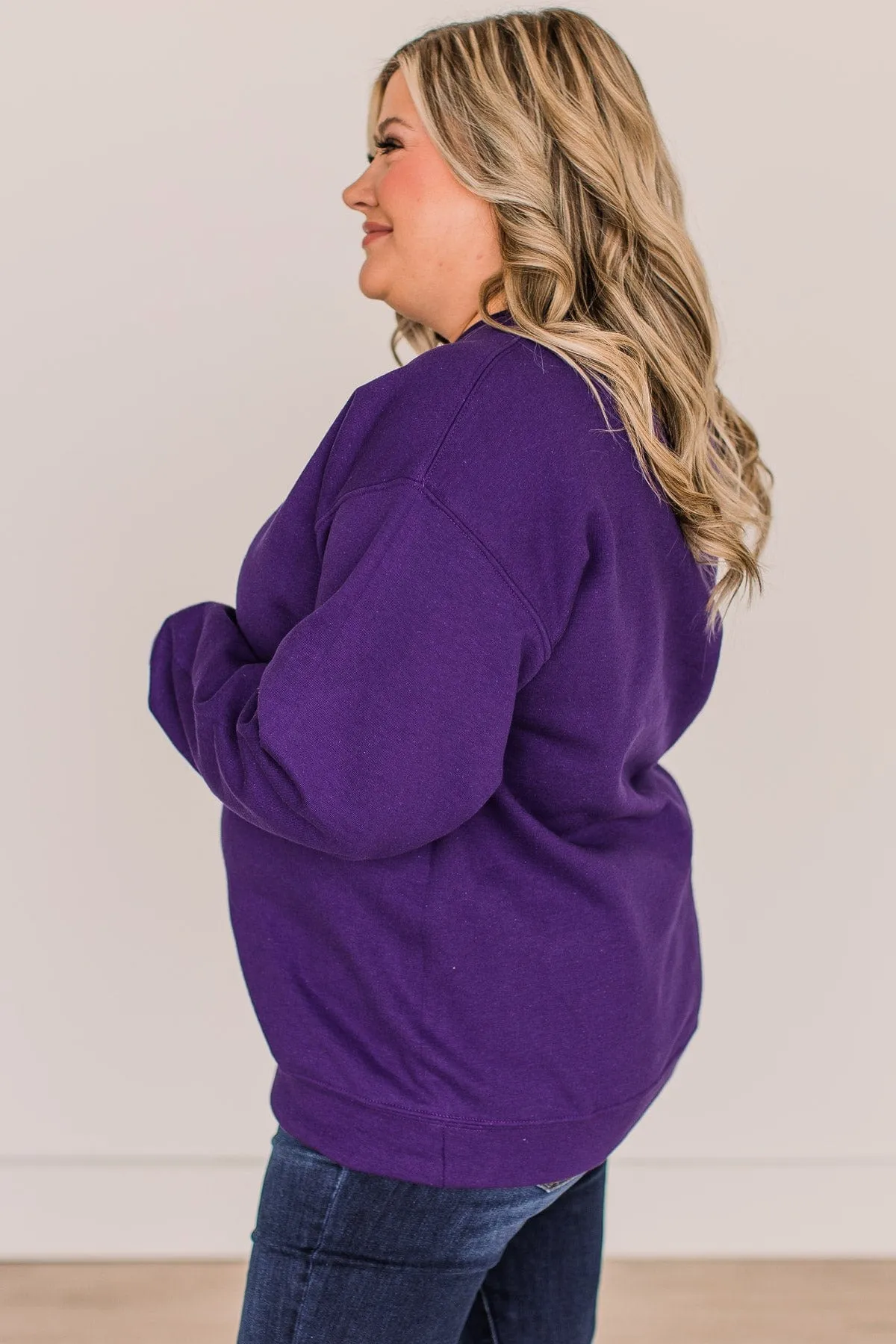 Homebody Crew Neck Pullover- Violet