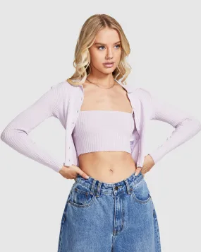 Insight Dexter Polo Knit Set Lilac