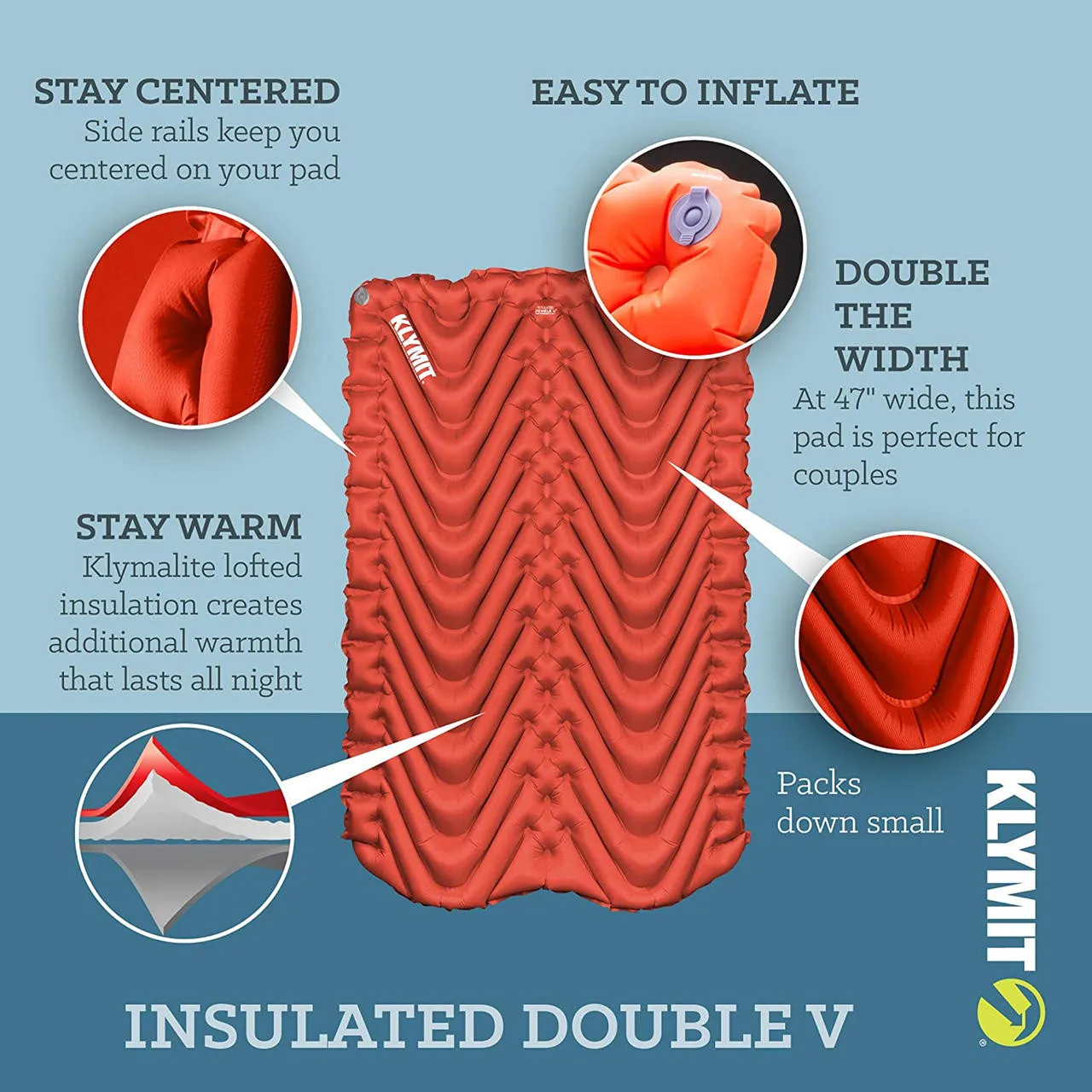 Insulated Double V Sleeping Mat