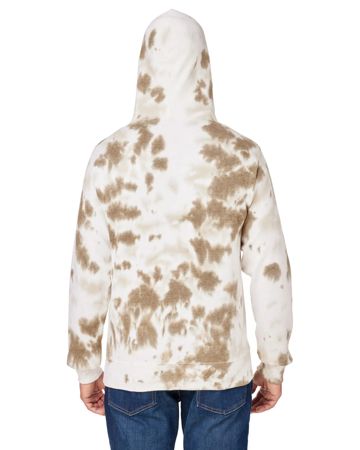 J America 8861JA  Adult Tie-Dye Pullover Hooded Sweatshirt