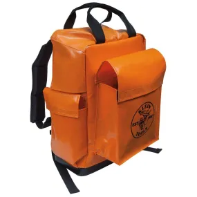 Klein 18 Lineman Backpack Orange Vinyl #5185ORA