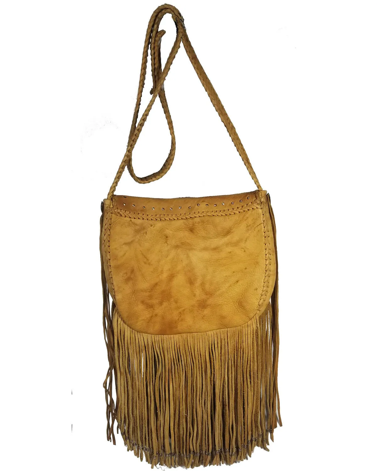 Kobler Leather Women's Concho and Flutted Beads Bag