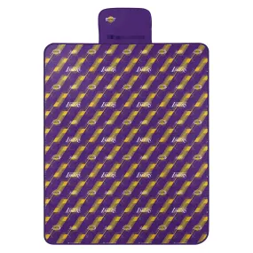 Lakers Hex Stripe Picnic Blanket